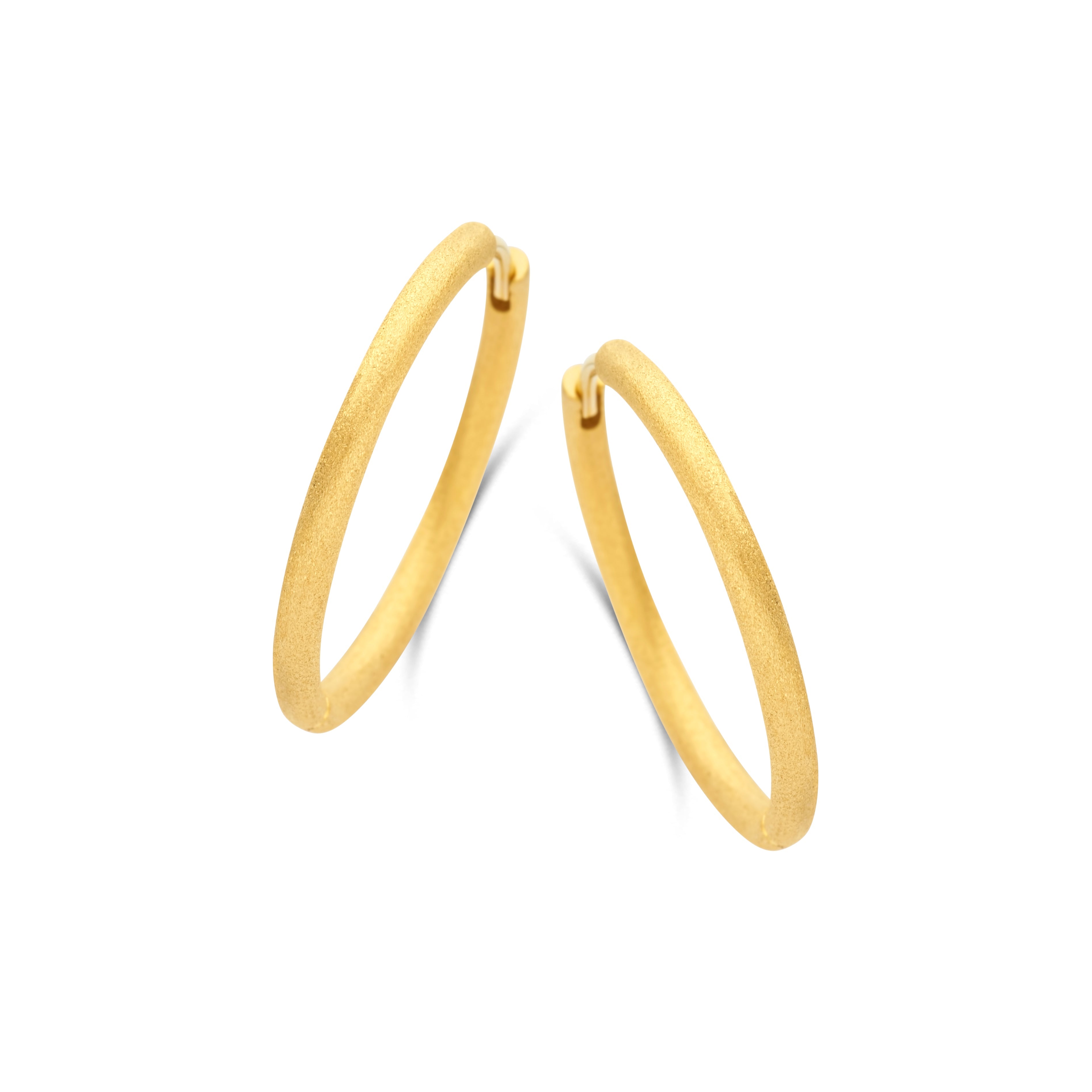 Spirit Icons Balance Hoop Forgyldt Sølv Øreringe