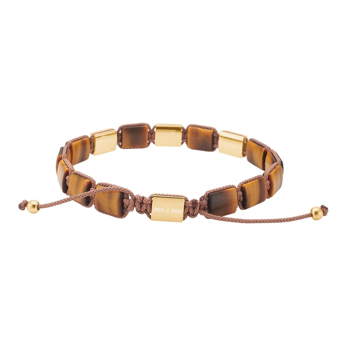 SON of NOA Armbånd Yellow Tiger Eye IP Gold 80890472800