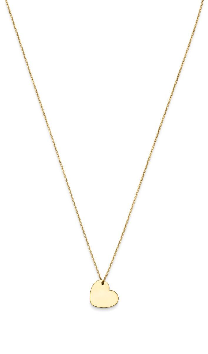 9KT.HALSKÆDE HJERTE