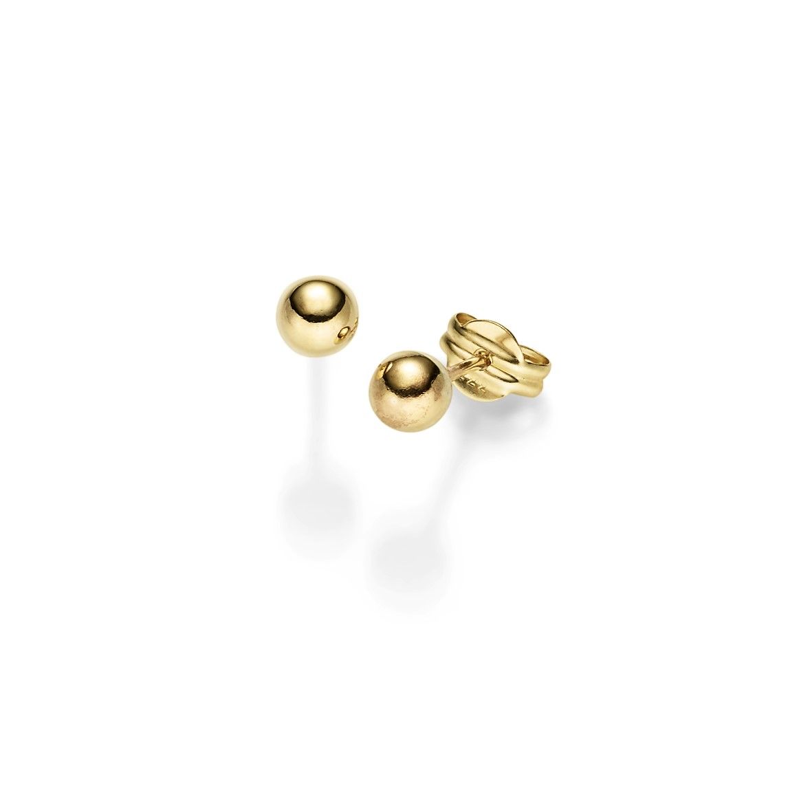 8KT.ØRESTIK KUGLE 4MM