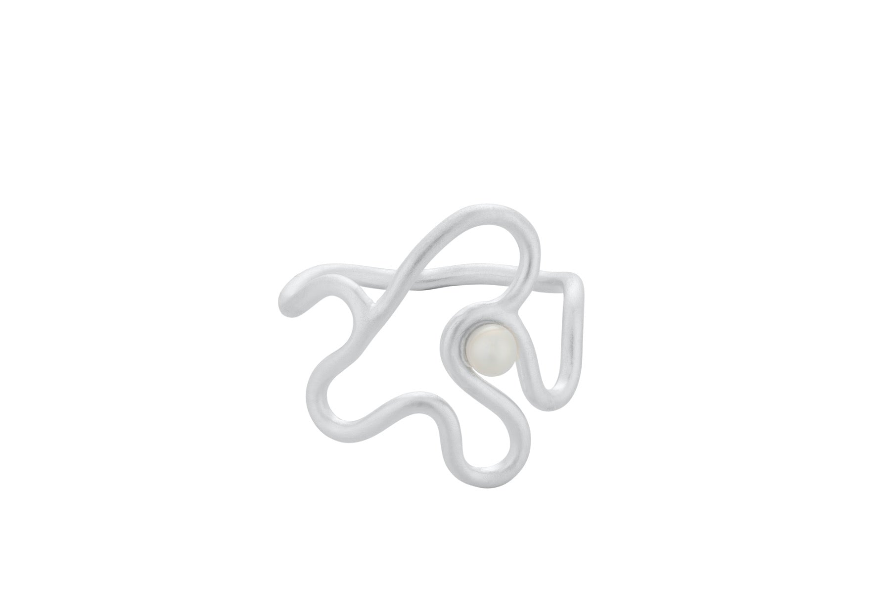 Pernille Corydon Bay Pearl Sterling Sølv Ring med Perle