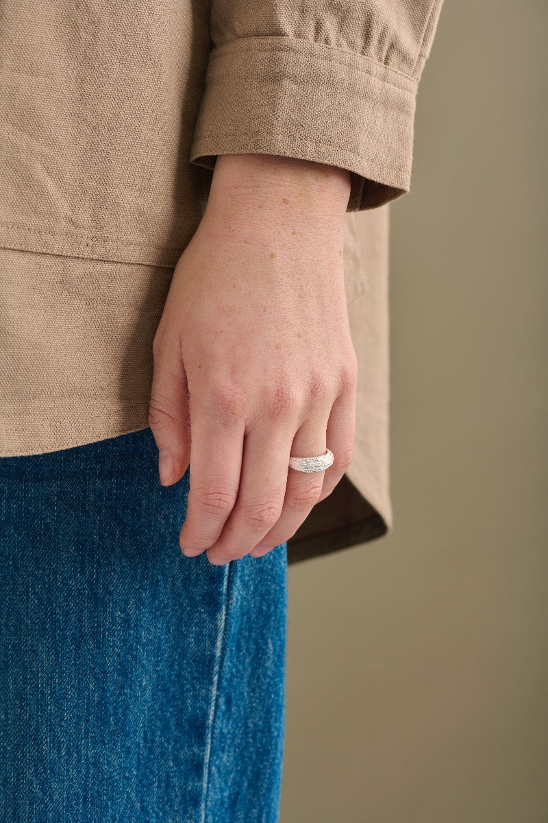 Pernille Corydon Coastline Forgyldt Sølv Ring R-470-GP