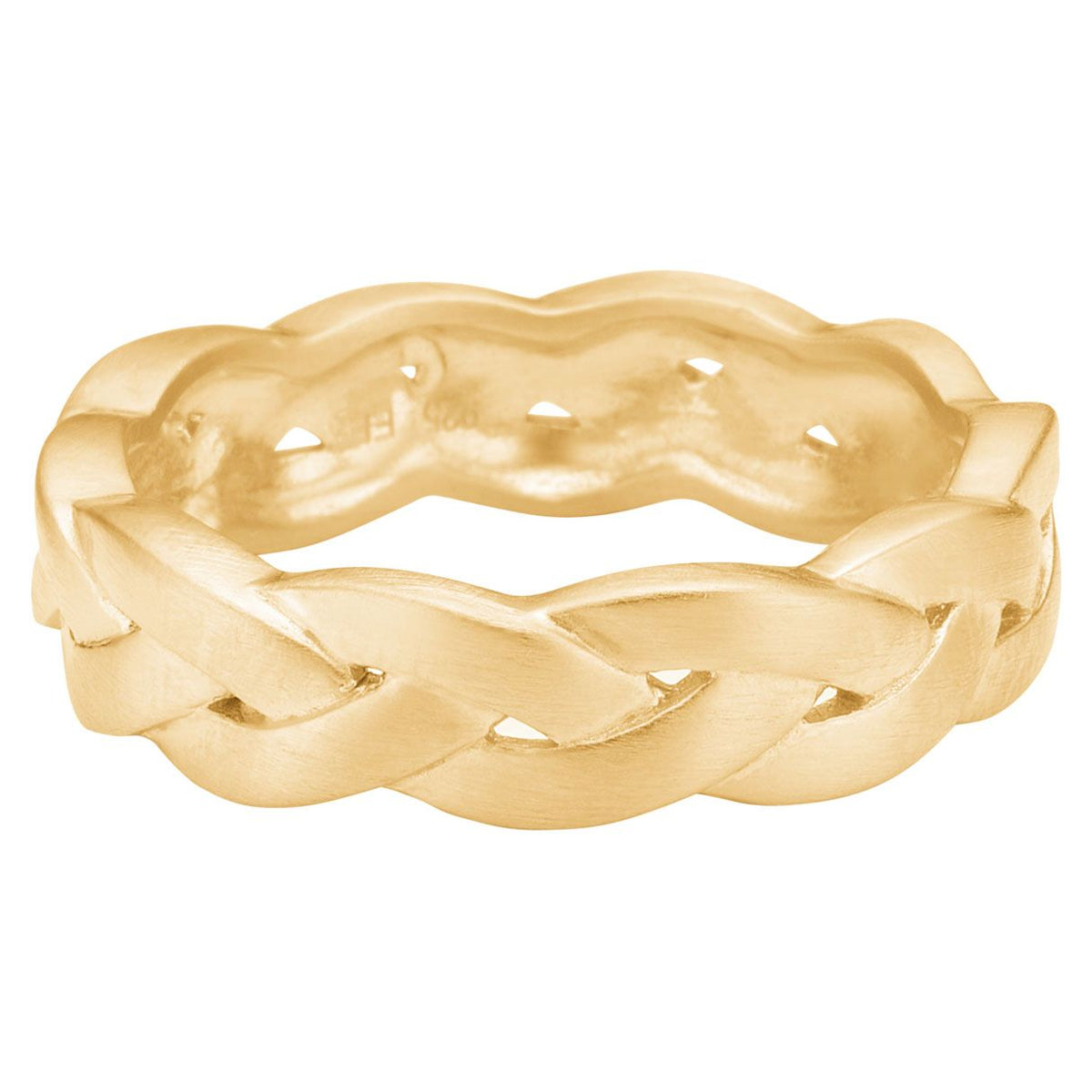 ENAMEL, BRAIDED RING, FORGYLDT