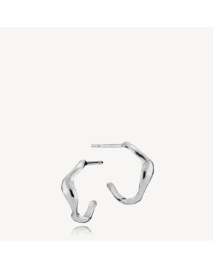 Izabel Camille Nori Creoles Small Sterling Sølv Øreringe