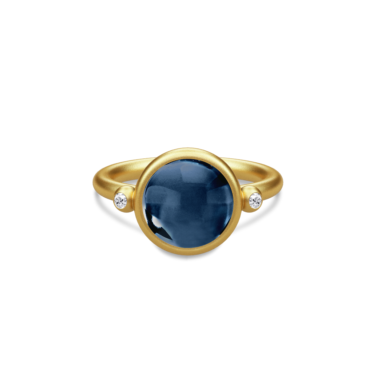 SØLV/FG RING PRIME SAFIR BLÅ