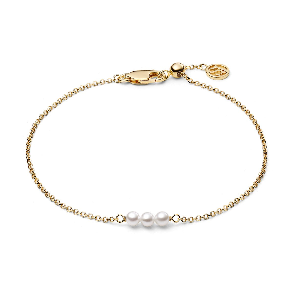 Sif Jakobs Perla Cinque armbånd i sterling sølv SJ-B2735-P-YG