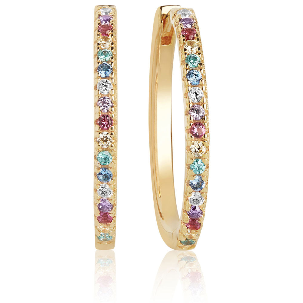 Sif Jakobs Ellera X Grande Øreringe i Forgyldt Sølv