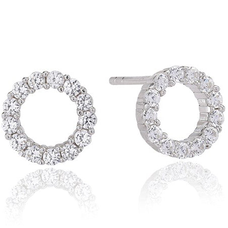 Biella Uno Sølv Ørestikker SJ-E337-CZ