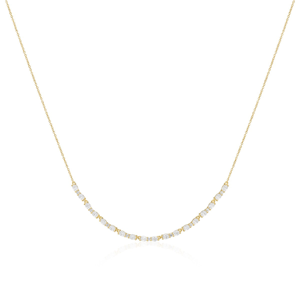 Sif Jakobs Ellera Ovale Piccolo Forgyldt Sølv Halskæde