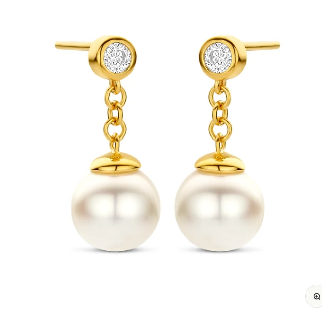 Spirit Icons AVA HANGER øreringe i 18 kt. forgyldt sølv S42352