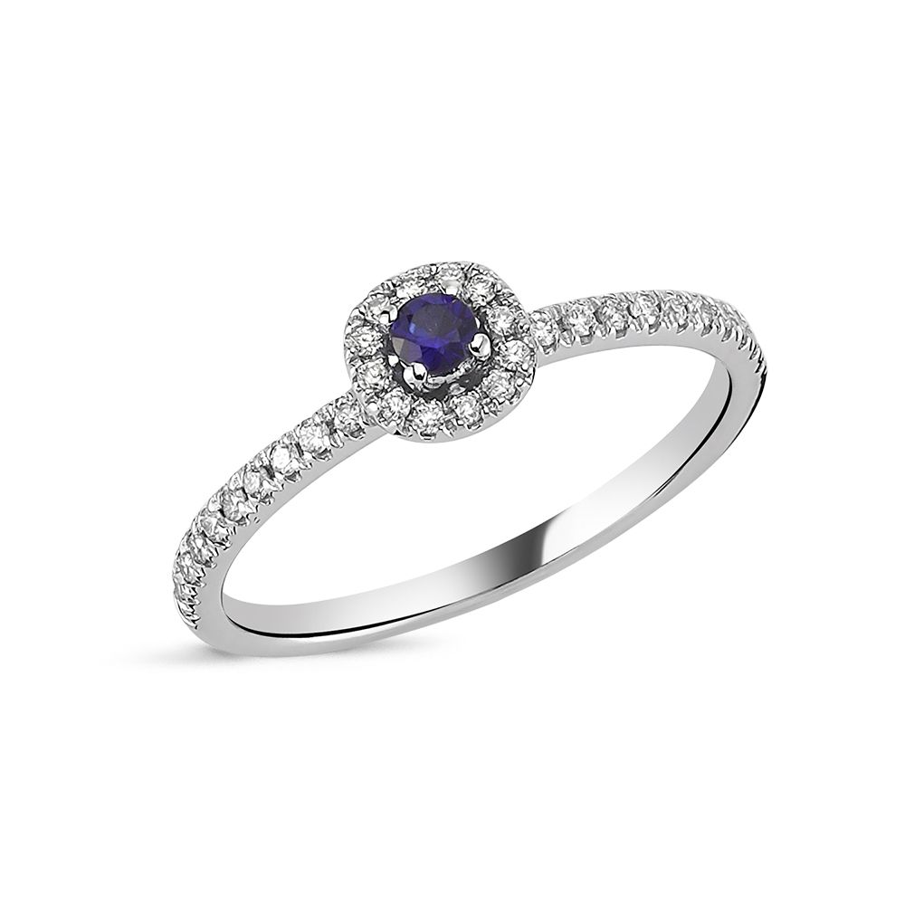 14KT.RING SOFIA 0,17CT+SAFIR