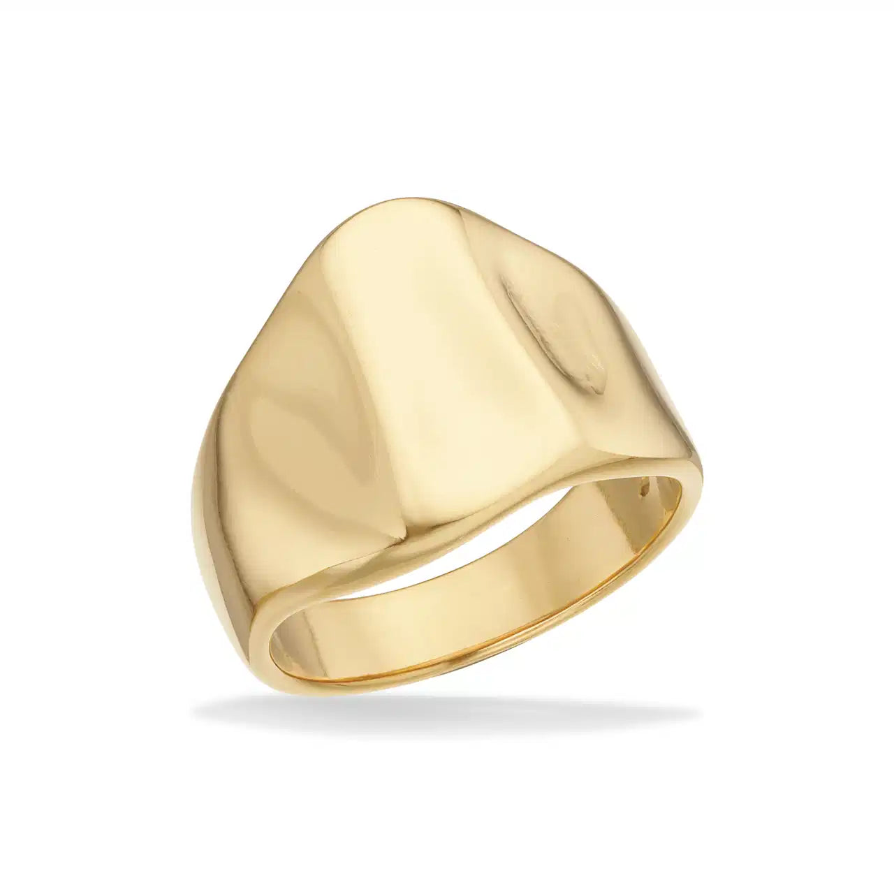 MOLLY RING RUSTIK STÅL GULDFARVET