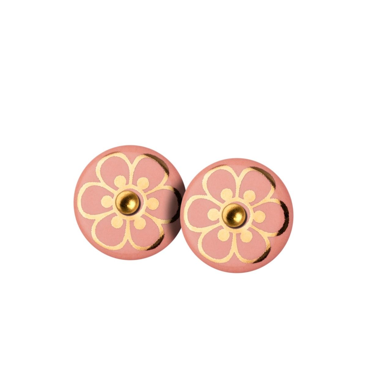 FLORA ØRESTIKKER - PEACH