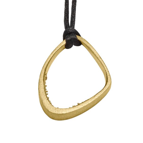 TRINE WILKENS, TRIANGLE CAVE HALSKÆDE, 50 CM, FORGYLDT