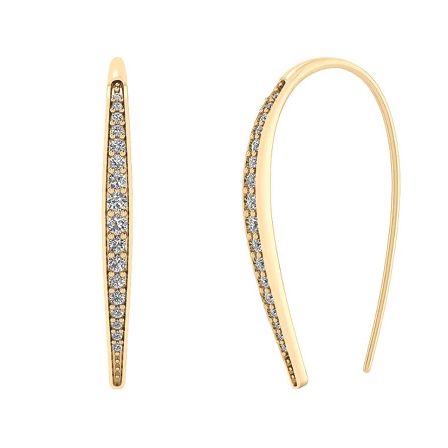 Forgyldte Sølv Øreringe fra Smykkekæden DMB0304FG