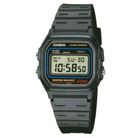 CASIO DIGITAL ALARM-STOP 50M W-59-1VQES