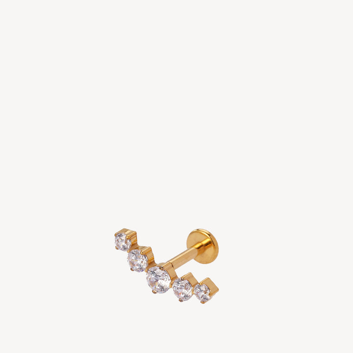 CIRKLINE - PIERCING GOLDPLATED WITHZIRKONIA