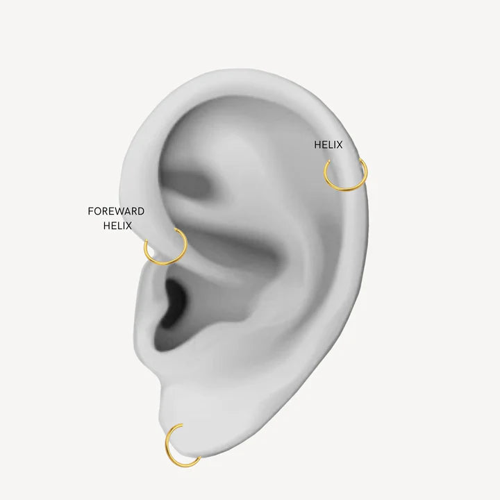 RINGLINE - HELIX GOLD PLATED