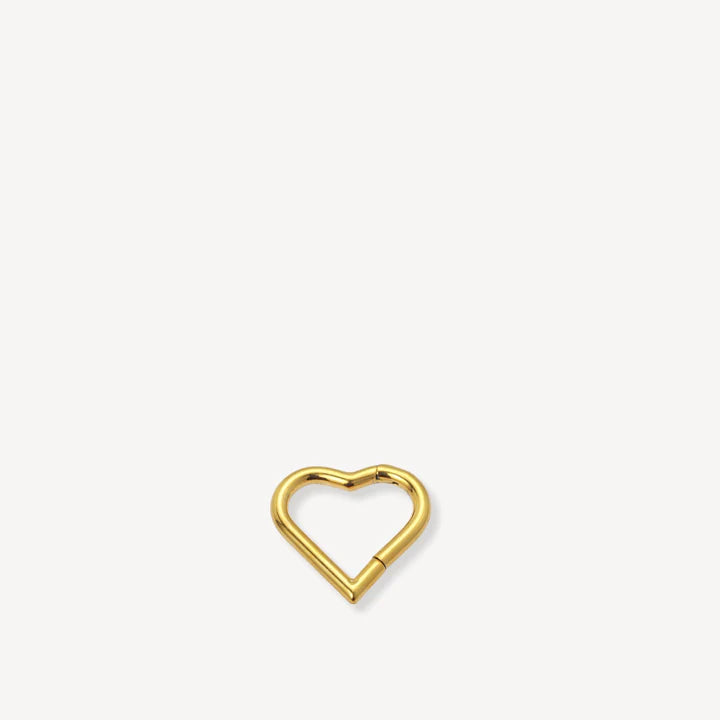 HEART - HELIX GOLD PLATED
