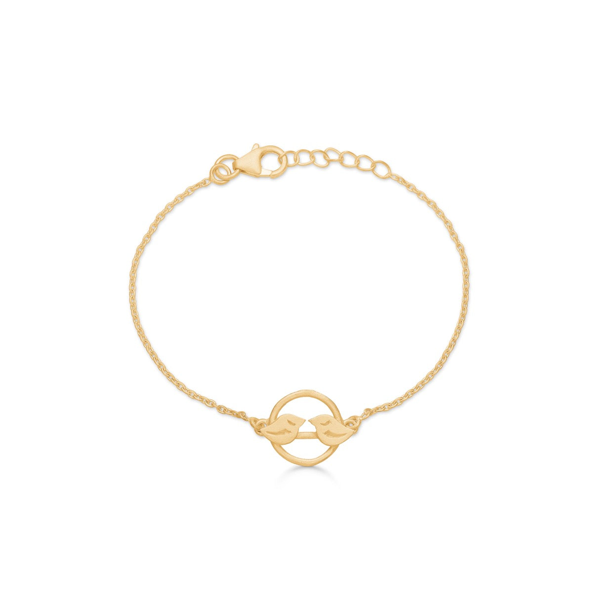 Lovebirds Forgyldt Sølv Armbånd fra Frk Lisberg