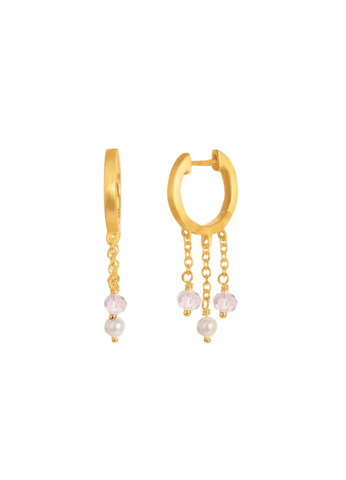 TIENNE HOOP PINK -GP