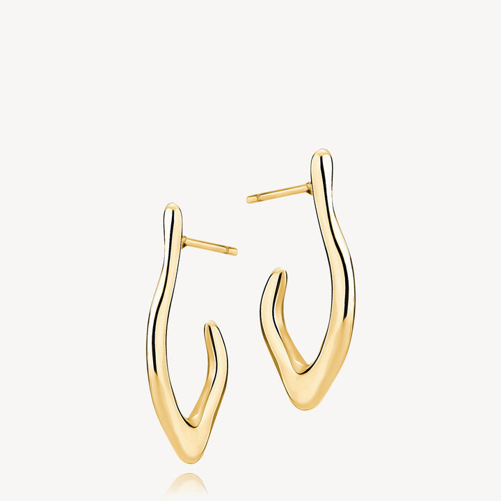 SIGNE KRAGH X SISTIE2ND - CREOLES SMALL GOLD-PLATED