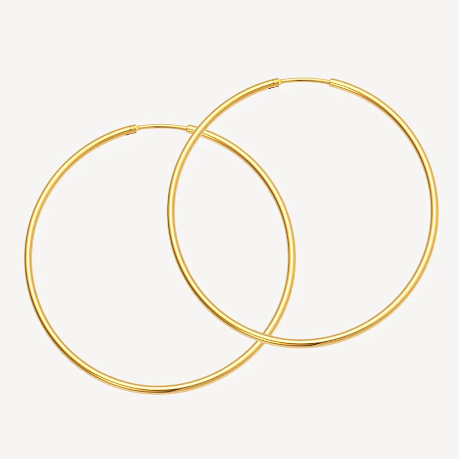 HOOP BASIC - CREOLES GOLD-PLATED