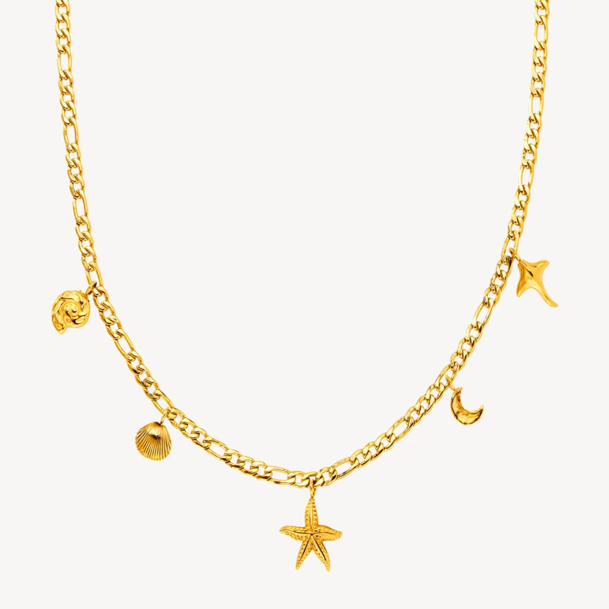 Sistie Sirena halskæde i forgyldt stål ZX2036GS