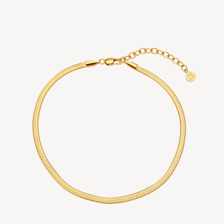 SNAKE - ARMBÅND FORGYLDT 3 MM