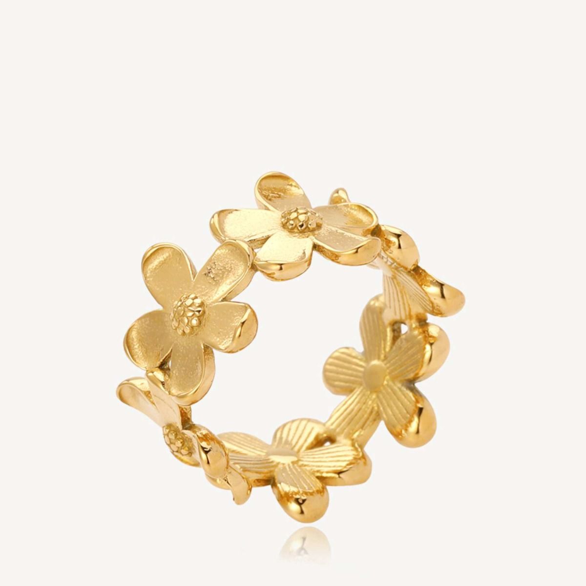 CAMELLIA - RING GOLD-PLATED