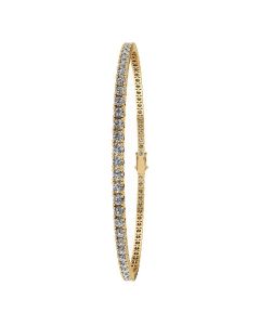 Henrik Ørsnes Design Tennis 14 Karat Guld Armbånd med Diamanter 1,26 Carat W/SI