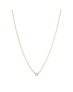 Georg Jensen Signature Solitaire 18 Karat Guld Vedhæng med Brillant 0,10 Carat TW/VS