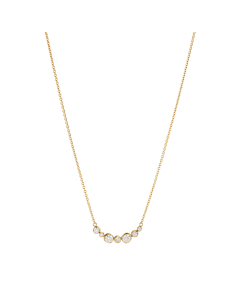 Georg Jensen Signature 18 Karat Guld Vedhæng med Diamanter 0,22 Carat TW/VS