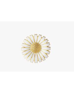 Daisy Marguerit Forgyldt Sølv Broche fra Georg Jensen 