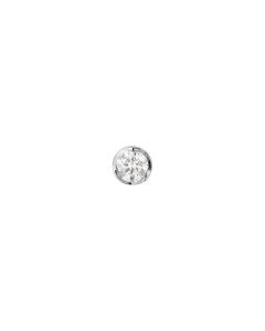 Georg Jensen Signature Diamond 18 Karat Hvidguld Ørestik med Diamant 0,05 Carat TW/VS