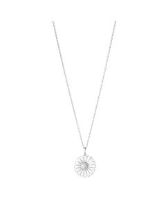 Daisy Marguerit Rhodineret Sølv Halskæde fra Georg Jensen 