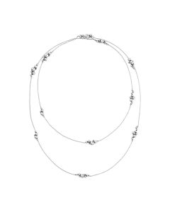 Georg Jensen Moonlight Grapes Sautoir Sterling Sølv Halskæde 