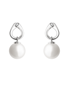 Georg Jensen Magic øreringe - 18 kt. hvidguld med diamanter (0,04 ct.)