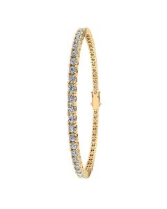 Henrik Ørsnes Design Tennis 14 Karat Guld Armbånd med Brillanter 3,26 Carat W/SI