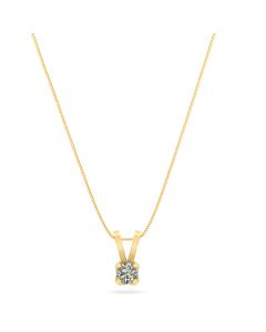  14 Karat Guld Vedhæng fra Henrik Ørsnes Design med Brillant 0,20 Carat TW/SI