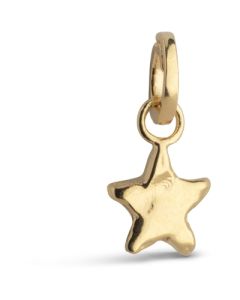 Enamel Star Energy charm i 925 sterlingsølv belagt med 18 karat guld C017G