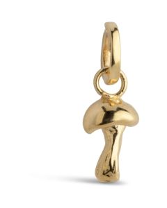 Enamel Adventurous Mushroom charm i 100% genanvendt sterlingsølv C032G