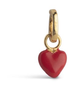 Enamel Amore charm i 18 karat forgyldt 925 sterlingsølv C012G