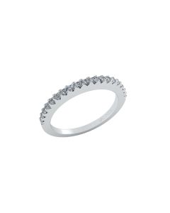 Henrik Ørsnes Design Ring i 14 Karat Hvidguld med Diamanter 0,20 Carat W/SI