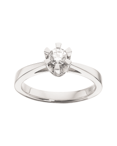 Prinsesse Ring 0,25 ct. i 14 Karat Hvidguld fra Scrouples 