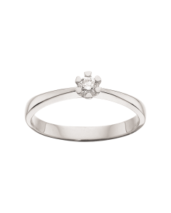 Vida Ring 0,10 ct. i 14 Karat Hvidguld fra Scrouples 