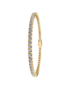 Tennis 14 Karat Guld Armbånd fra Henrik Ørsnes Design med Diamanter 9,30 Carat TW/SI