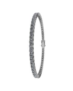Henrik Ørsnes Design Tennis 14 Karat Hvidguld Armbånd med Diamanter 5,60 Carat W/SI