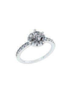  14 Karat Hvidguld Ring fra Henrik Ørsnes Design med Diamanter 0,92 Carat W/SI