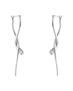 Lange Mercy Sterling Sølv Øreringe fra Georg Jensen 